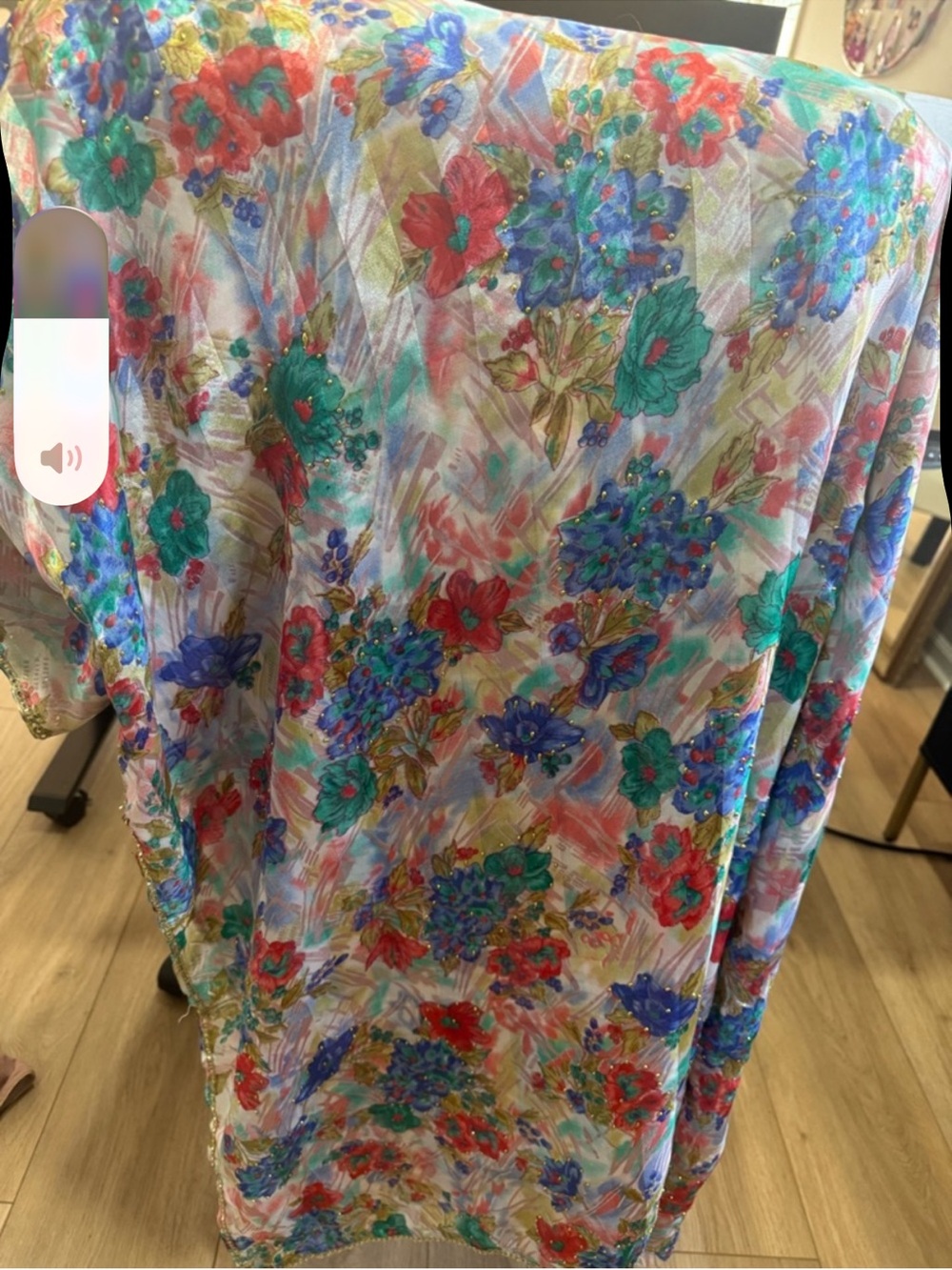 Floral Multicolor Women's Skirt - Lightweight Printed Design